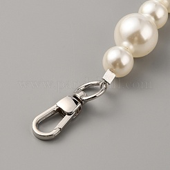 Cinturini per borse con perline in resina imitazione perla&nbsp;FIND-WH0143-53A-P