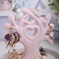 Piatto portagioie in ceramica a forma di albero a forma di cuore&nbsp;PW-WG49709-01