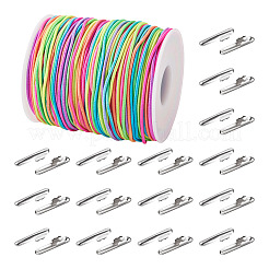 1 rouleau de cordon élastique rond en polyester&nbsp;DIY-CD0001-47