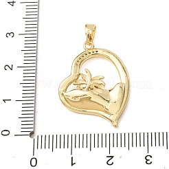 Pendentifs en laiton zircon cubique transparent&nbsp;CU-CBA8A7D-02G-C
