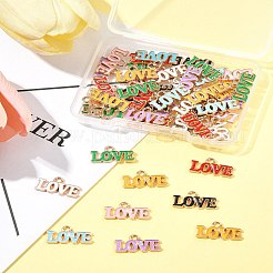 48 шт. 8-х цветные эмалевые подвески на тему Дня святого Валентина&nbsp;ENAM-FS0002-51