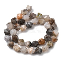 Природные бамбуковых листьев агат бисер нитей&nbsp;G-Z119-A27-03