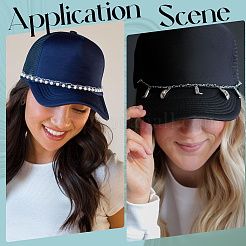 8 шт. 8 стиля ковбойской тематики синтетическая бирюза и цепочка для бейсболки из нержавеющей стали 304&nbsp;HJEW-SC0002-41