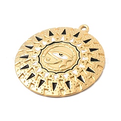 Подвески из нержавеющей стали 304 с эмалью&nbsp;LS-STAS-H250-02G-01