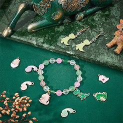 Подвески из сплава с эмалью в стиле 16&nbsp;ENAM-CA0001-31