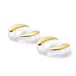 Anelli di collegamento in acrilico placcato&nbsp;FIND-D028-01A-05
