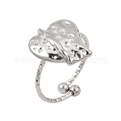 Anillos de puño abiertos de acero inoxidable 304 para mujer&nbsp;SA-CBAB0EF-01P