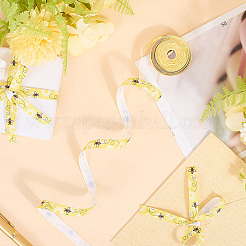 Cintas de grosgrain con estampado de abejas de poliéster&nbsp;SRIB-WH20020-018G