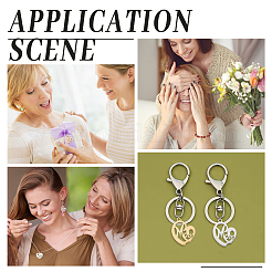 12 шт. 2 стиля ионного покрытия (IP) подвески из нержавеющей стали 304&nbsp;STAS-PH0003-98