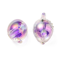 УФ-покрытие радужными переливающимися акриловыми бусинами&nbsp;OACR-F004-07A