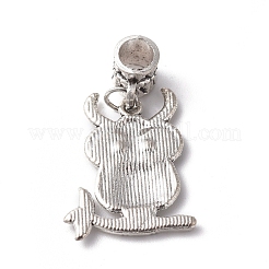 Ciondoli pendenti europei in lega di stile tibetano&nbsp;PALLOY-WH0067-13AS