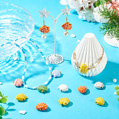 5 pièces de perles en porcelaine faites à la main&nbsp;PORC-TADJ0001-05J