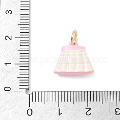 Ciondoli smaltato in ottone&nbsp;KK-CBA1122-01G-04