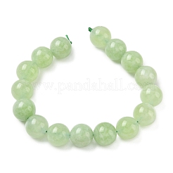 Billes de jade naturelles de teint en malaisades teintes&nbsp;G-G021-01D-04
