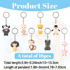 16 шт. 8 пластиковых брелока&nbsp;KEYC-YW00234