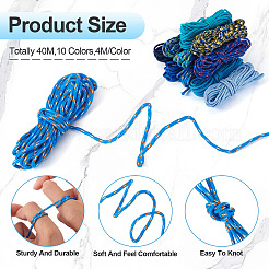 40м 10 стиля 2 мм полиэстер и спандекс шнур веревки&nbsp;RCP-TA0001-04