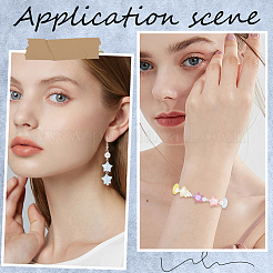 120 шт. Прозрачные акриловые бусины&nbsp;TACR-SP0001-11C