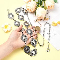 Цепочка на талию с овальными звеньями&nbsp;AJEW-CJC0006-03AS