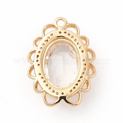 Латунь со стеклянными подвесками k9&nbsp;KK-B071-16G-06