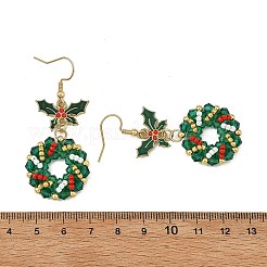 Ohrhänger aus 304 Edelstahl mit Glas&nbsp;EJEW-MZ00805