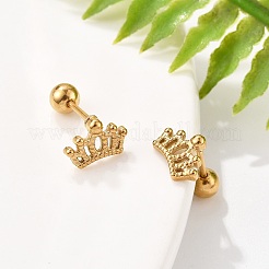 Серьги-гвоздики из нержавеющей стали 304&nbsp;STAS-E502-04G-01