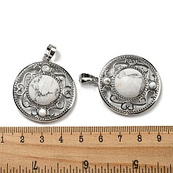 Natürliche Howlith Anhänger&nbsp;G-Q158-03G