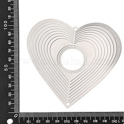 Вращающийся подвесной ветряной вертушка Heart 201 из нержавеющей стали 3D&nbsp;STAS-C166-03A-P