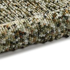 Нити бусин из натурального зеленого рутилированного кварца&nbsp;LS-G-RM2025-A14-3mm-B