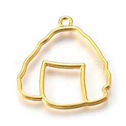 Colgantes de bisel de espalda abierta de aleación de zinc&nbsp;PALLOY-WH0036-17G