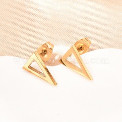 4 paio di orecchini a perno in acciaio inossidabile 304 con tema geometrico&nbsp;EJEW-G469-03G