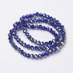 Гальванизируйте прозрачное стекло бисер нитей&nbsp;EGLA-A034-T4mm-S15