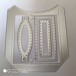 Наклейка рамка из углеродистой стали умирает трафареты&nbsp;LS-DIY-F032-07