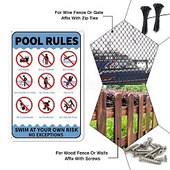 Уф-защищенный и водонепроницаемый алюминиевый предупреждающие знаки&nbsp;AJEW-WH0111-H02