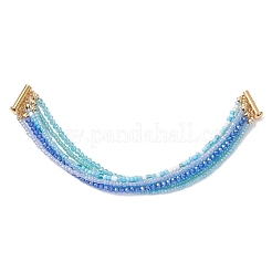 Многослойные браслеты из стеклянных бусин для женщин&nbsp;BJEW-JB12993