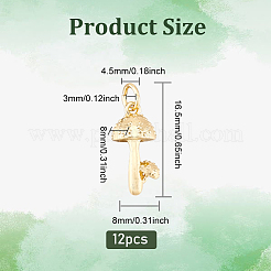 12шт латунные подвески&nbsp;KK-DC0002-20
