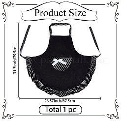 Küchenschürze aus Polyester mit Polka-Dots und Schleife&nbsp;AJEW-BM0001-49