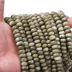 Окрашенные природные белый нефрит бисер пряди&nbsp;G-G107-A32-01