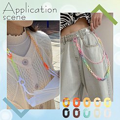 1200 шт. 10 цвета акриловые соединительные кольца&nbsp;SACR-DC0001-02