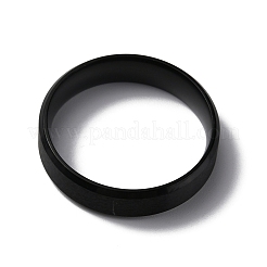 Anillos de dedo de banda ancha de acero inoxidable 304 con revestimiento al vacío de PVD&nbsp;RJEW-WH0009-14G-EB