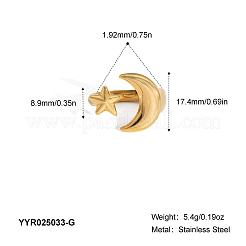 Anillos de puño de acero inoxidable para mujer&nbsp;OK6471-1