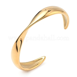 Браслеты-манжеты из нержавеющей стали 304&nbsp;BJEW-B158-05G-01