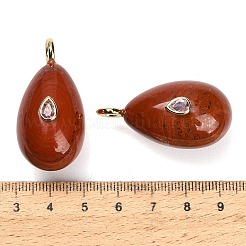 Pendentifs de jaspe rouge naturel&nbsp;GG-CBA4625-02G-03
