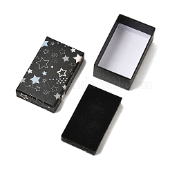 Картонные подарочные коробки для ювелирных изделий с принтом в виде звезд&nbsp;CON-K016-01C