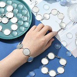 Набор для изготовления браслета-цепочки из сплава с пустыми куполообразными звеньями своими руками&nbsp;BJEW-DC00001