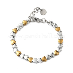 Браслеты-цепочки из искусственного гематита в форме сердца для женщин&nbsp;BJEW-Z148-07P-02