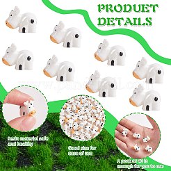 40шт смолы мини-корова домашнее украшение дисплея&nbsp;JX874A