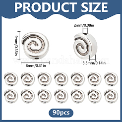 90 шт. бусины из сплава в тибетском стиле&nbsp;TIBEB-LP0001-15