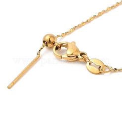 Ожерелье из нержавеющей стали 304 в виде змеевидной цепи для женщин&nbsp;NJEW-G104-07G