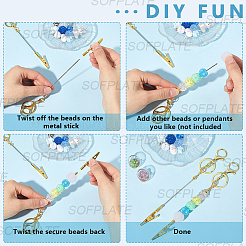 4 шт. сплав браслет инструмент ювелирный помощник бисерные зажимы аллигатор&nbsp;AJEW-SP0001-69B