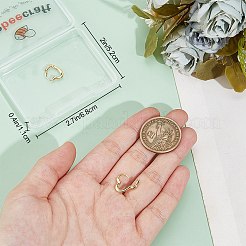 1 пара серег-колец из стерлингового серебра&nbsp;EJEW-BBC0001-38G